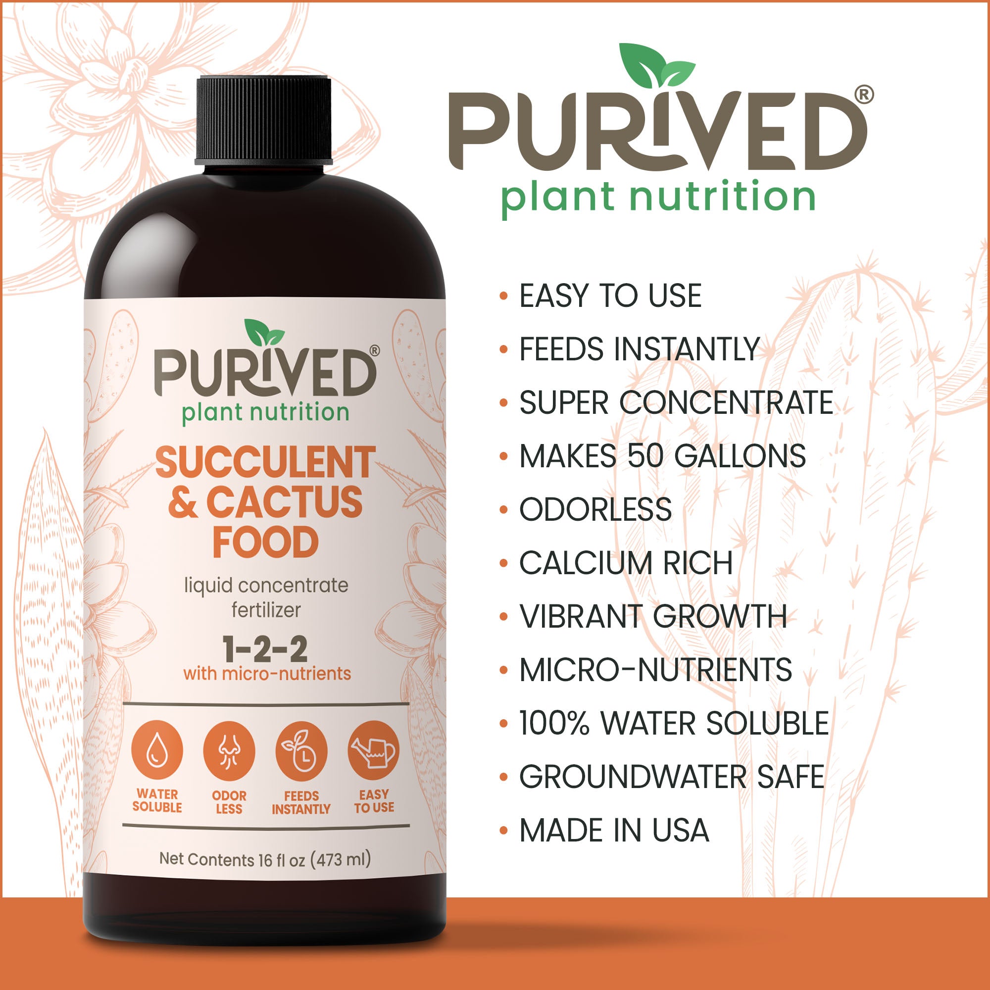 Purived Succulent & Cactus Food