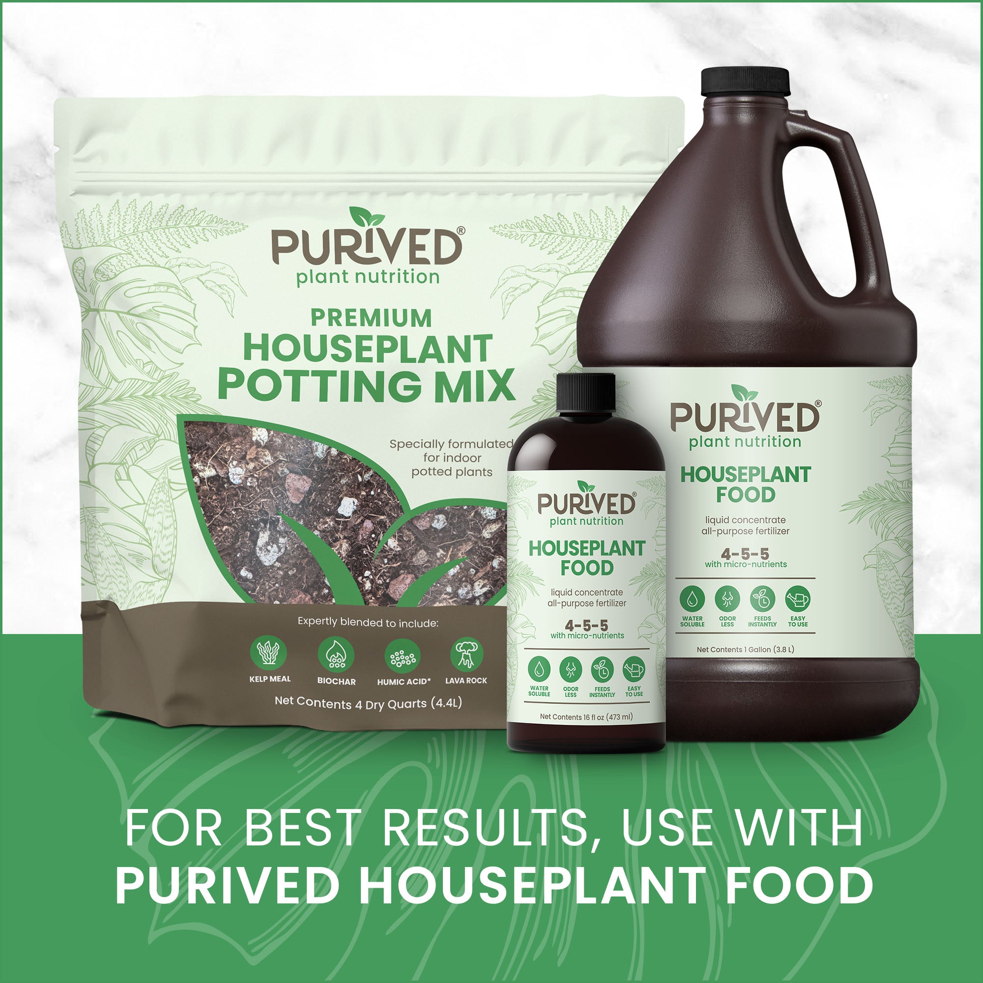 which potting mix is best for indoor plants Purived Premium Houseplant Potting Mix | 4 Quarts | Ideal Soil Drainage & Moisture Retention for Indoor Potted Plants